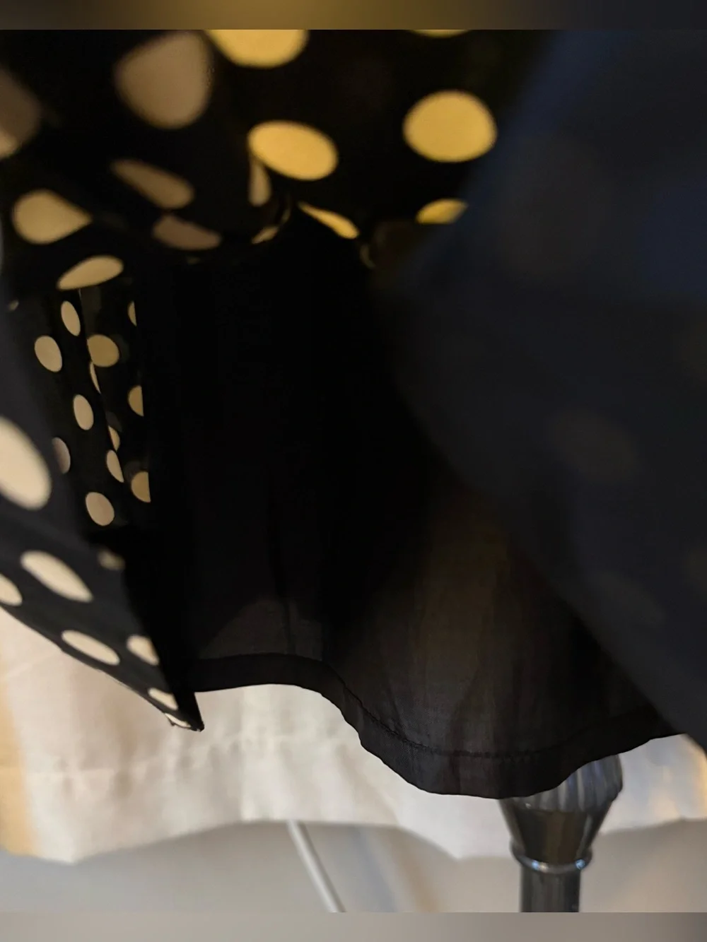 kate spade Black and White Polka Dot Sleeveless Fit-and-Flare Dress